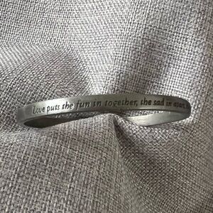 Vintage Pewter “Good Works” Camco Bracelet
